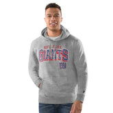 New York Giants Starter Vintage Pullover Hoodie Heather Gray | NFL