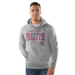 New York Giants Starter Vintage Pullover Hoodie Heather Gray | NFL