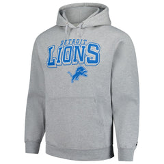 Detroit Lions Starter Vintage Pullover Hoodie Heather Gray | NFL