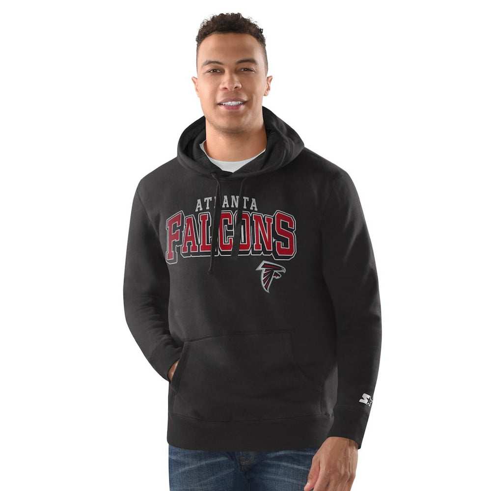 Atlanta Falcons Starter Vintage Pullover Hoodie Black | NFL