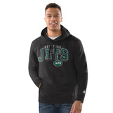 New York Jets Starter Vintage Pullover Hoodie Charcoal | NFL