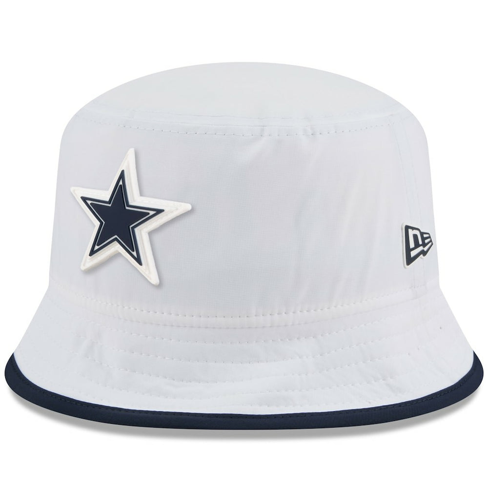 Dallas Cowboys New Era 2025 NFL Training Camp Stretch Bucket Hat White | NFL