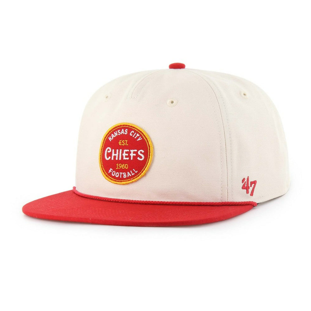 Kansas City Chiefs '47 Payson Captain Adjustable Hat Natural | 47 brand