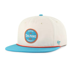 Miami Dolphins '47 Payson Captain Adjustable Hat Natural | 47 brand