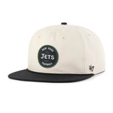 New York Jets '47 Payson Captain Adjustable Hat Natural | 47 brand