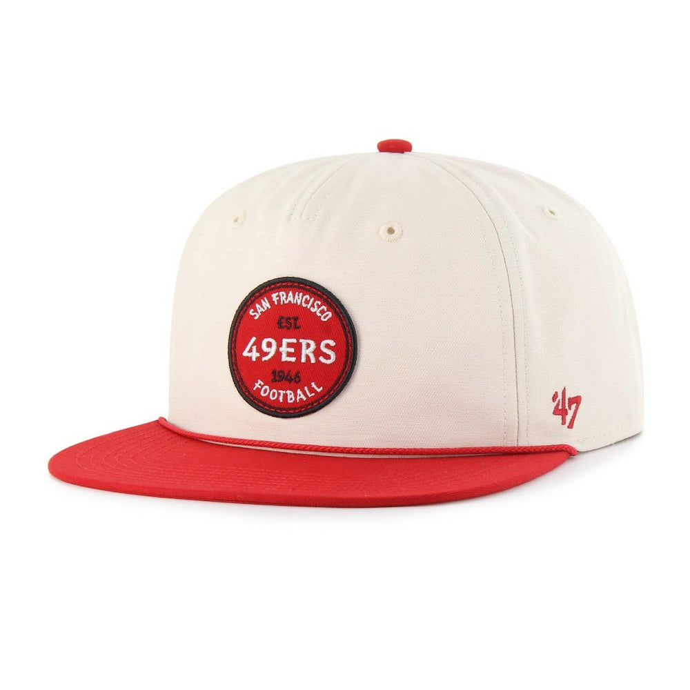 San Francisco 49ers '47 Payson Captain Adjustable Hat Natural | 47 brand