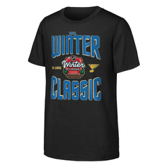 St. Louis Blues Youth 2025 NHL Winter Classic Game Day T-Shirt - Black - NHL