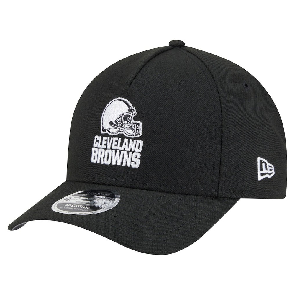 Cleveland Browns New Era Team Collection 9FORTY M-Crown A-Frame Adjustable Hat Black | NFL