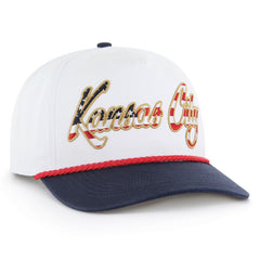 Kansas City Chiefs '47 Patriotic Overhand Hitch Adjustable Hat White | 47 brand