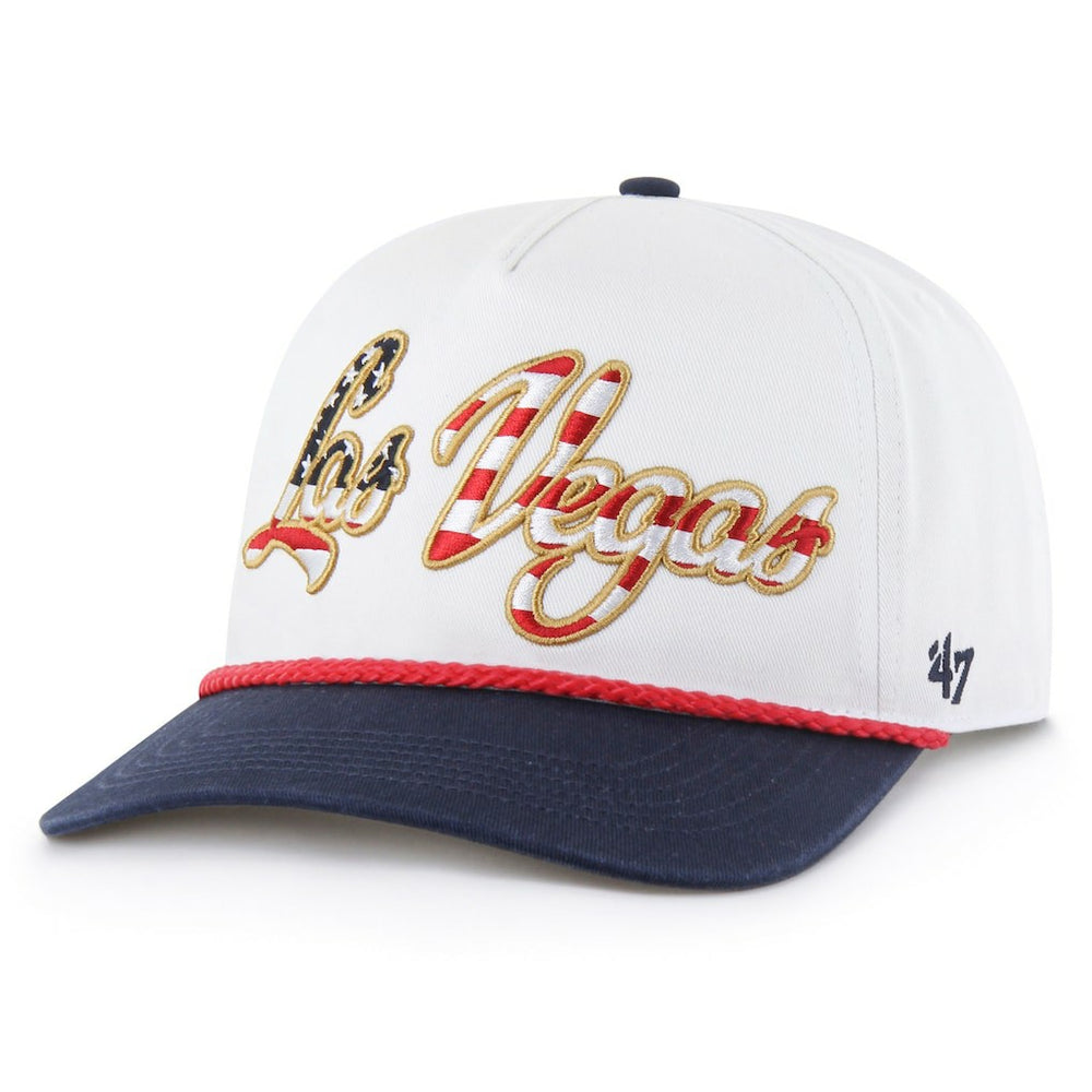 Las Vegas Raiders '47 Patriotic Overhand Hitch Adjustable Hat White | 47 brand