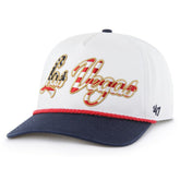 Las Vegas Raiders '47 Patriotic Overhand Hitch Adjustable Hat White | 47 brand