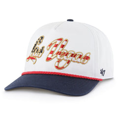 Las Vegas Raiders '47 Patriotic Overhand Hitch Adjustable Hat White | 47 brand