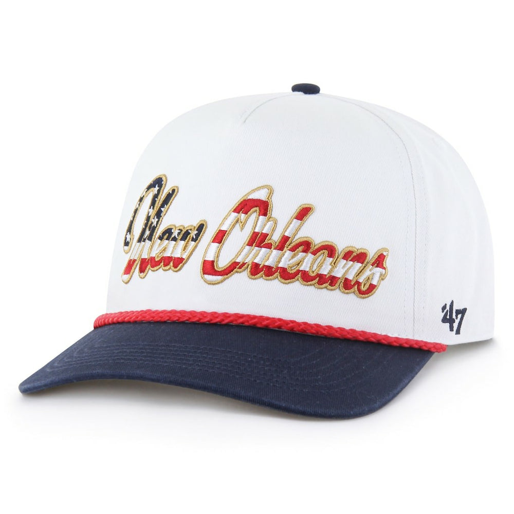 New Orleans Saints '47 Patriotic Overhand Hitch Adjustable Hat White | 47 brand