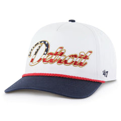 Detroit Lions '47 Patriotic Overhand Hitch Adjustable Hat White | 47 brand