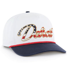 Detroit Lions '47 Patriotic Overhand Hitch Adjustable Hat White | 47 brand