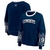 Dallas Cowboys WEAR by Erin Andrews Women's Sport Long-Sleeve T-Shirt Navy | NFL