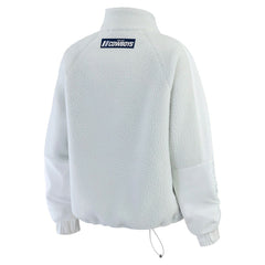 Dallas Cowboys WEAR by Erin Andrews Women's Polar Fleece Half-Zip Jacket White | NFL