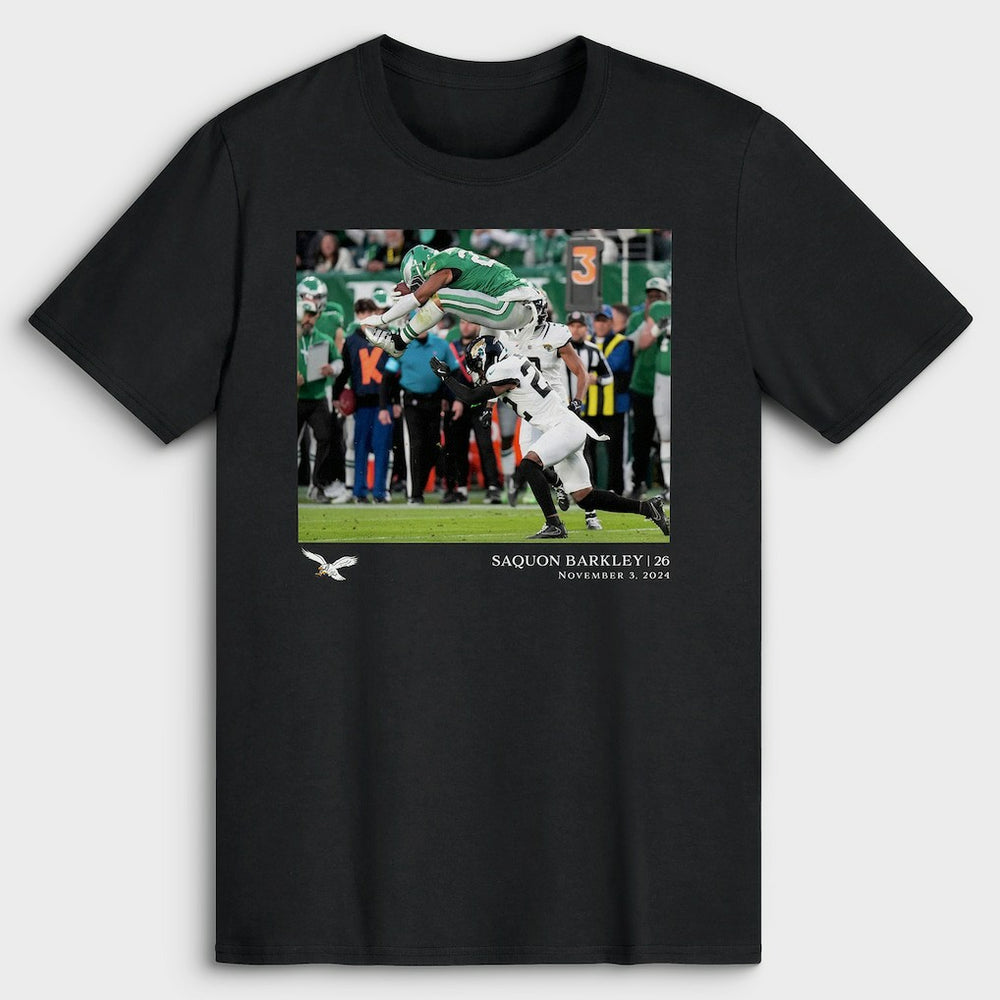 Saquon Barkley Philadelphia Eagles NFL Flash Features Week 9 T-Shirt Black | NFL