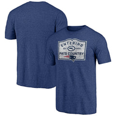 New England Patriots Hot Route Tri-Blend T-Shirt Navy | NFL
