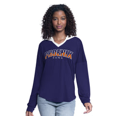 Phoenix Suns G-III 4Her by Carl Banks Women's Bench Player Oversized Long Sleeve Hooded Top Purple - NBA