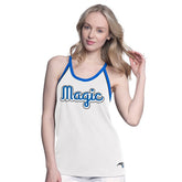 Orlando Magic G-III 4Her by Carl Banks Women's Curveball Racerback Scoop Neck Slub Tank Top White - NBA