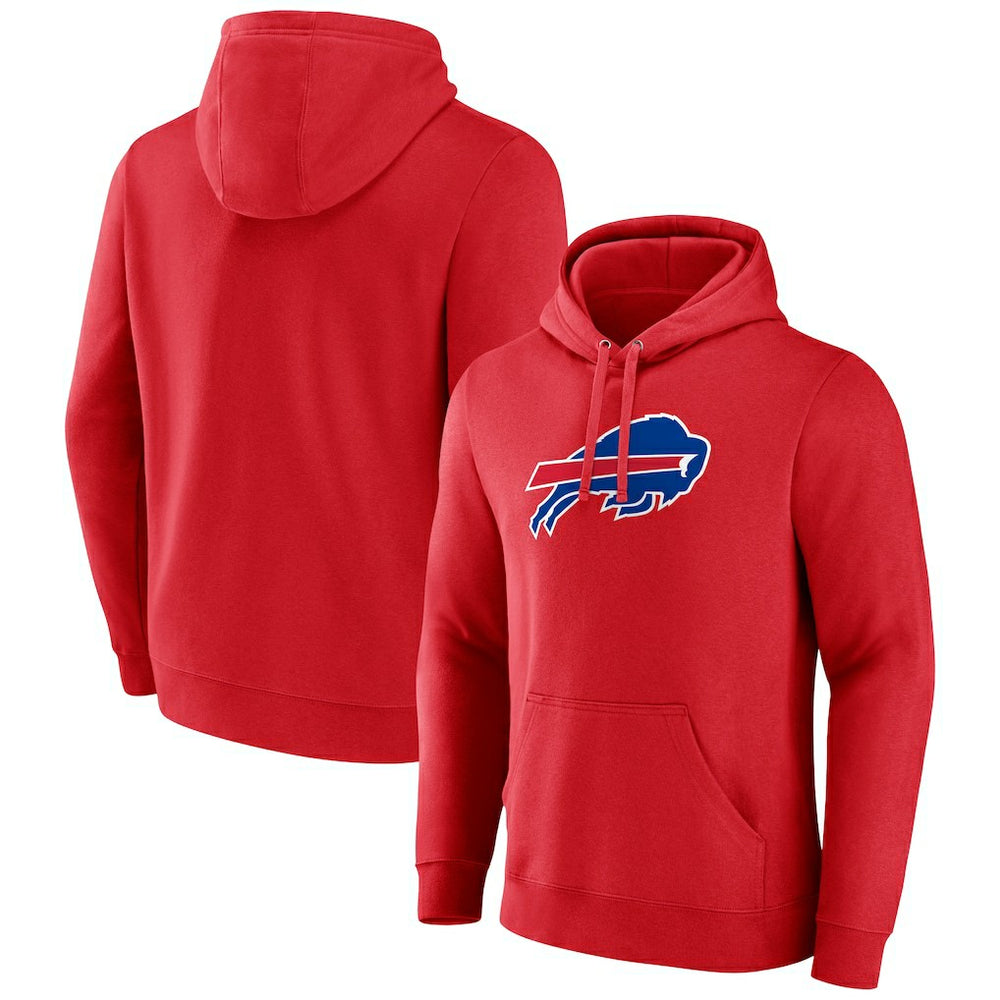 Buffalo Bills Primary Logo Pullover Hoodie Red | NFL