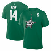 Jamie Benn Dallas Stars Fanatics Captain Authentic Stack Name & Number T-Shirt - Kelly Green - NHL