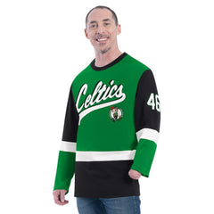 Boston Celtics G-III Sports by Carl Banks Adaptive Rugby Long Sleeve Top Green - NBA