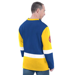 Golden State Warriors G-III Sports by Carl Banks Adaptive Rugby Long Sleeve Top Royal - NBA