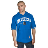 Dallas Mavericks Tommy Jeans Paul French Terry Short Sleeve Pullover Hoodie Blue - NBA