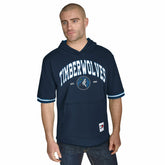 Minnesota Timberwolves Tommy Jeans Paul French Terry Short Sleeve Pullover Hoodie Navy - NBA