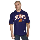 Phoenix Suns Tommy Jeans Paul French Terry Short Sleeve Pullover Hoodie Purple - NBA