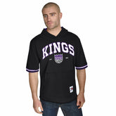 Sacramento Kings Tommy Jeans Paul French Terry Short Sleeve Pullover Hoodie Black - NBA