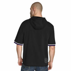 Sacramento Kings Tommy Jeans Paul French Terry Short Sleeve Pullover Hoodie Black - NBA