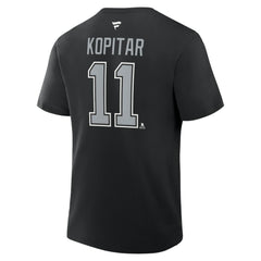 Anze Kopitar Los Angeles Kings Fanatics Authentic Stack Name & Number T-Shirt - Black - NHL