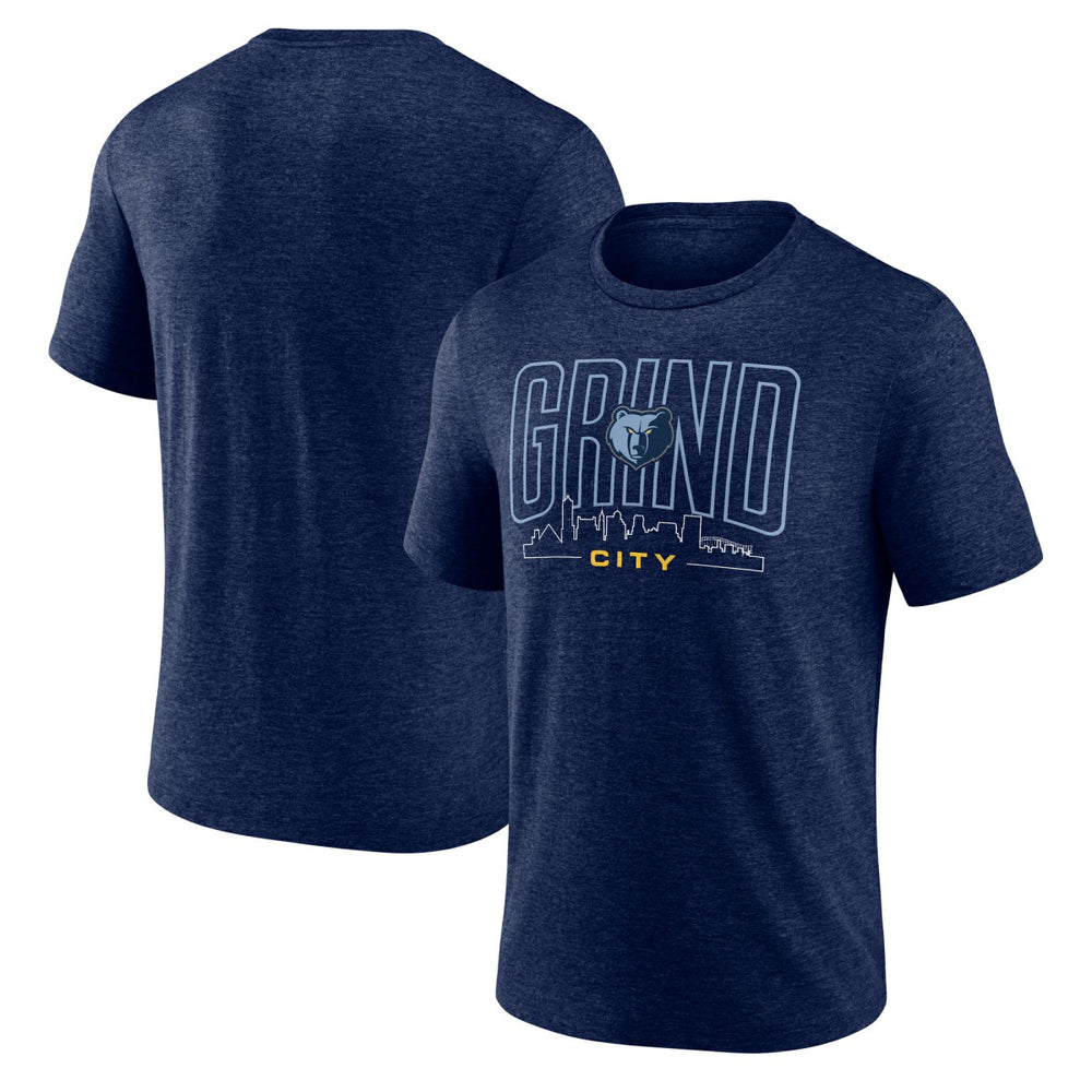Memphis Grizzlies Huddle Tri-Blend T-Shirt Navy - NBA