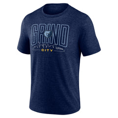 Memphis Grizzlies Huddle Tri-Blend T-Shirt Navy - NBA