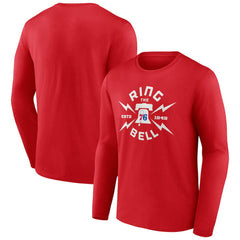 Philadelphia 76ers Huddle Long Sleeve T-Shirt Red - NBA