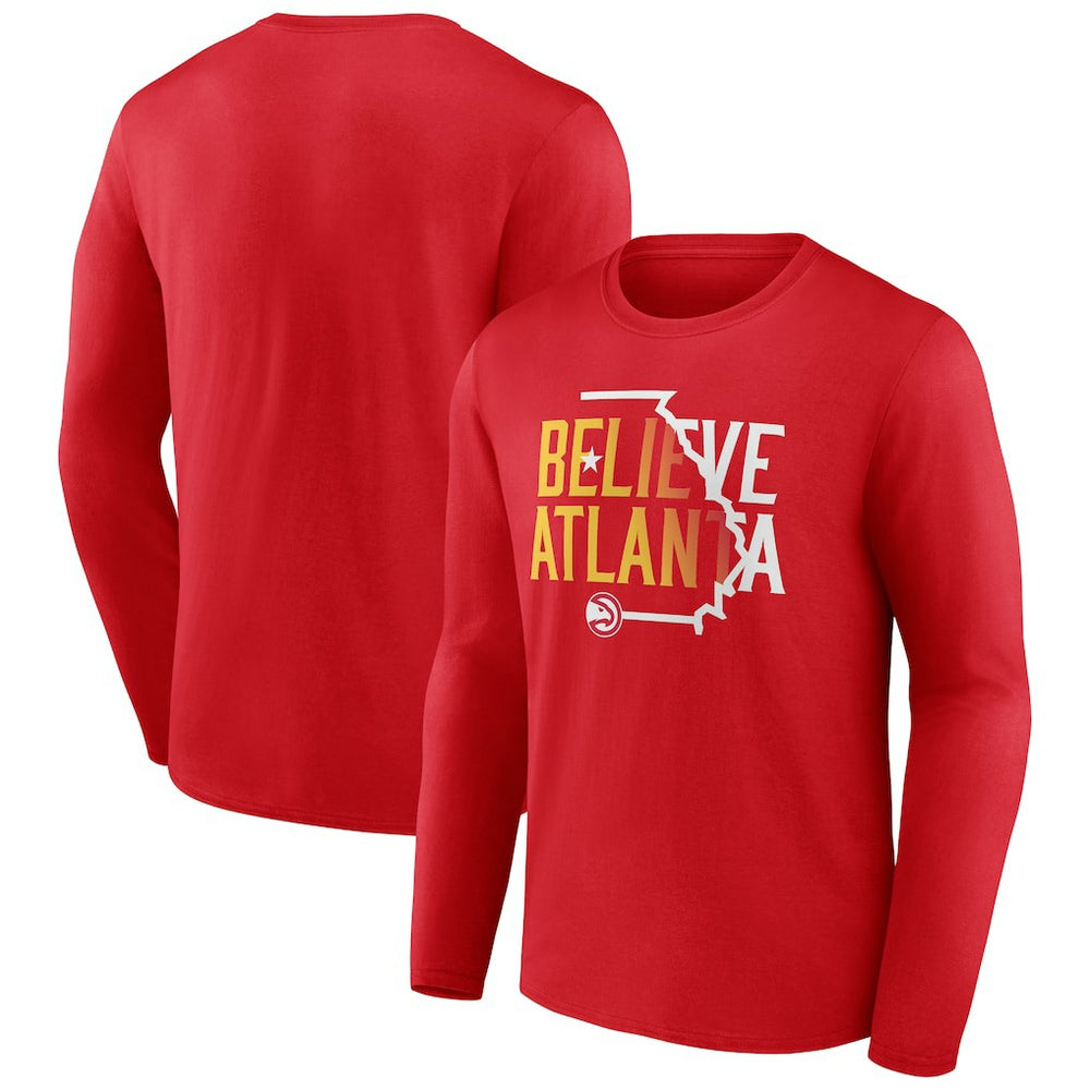Atlanta Hawks Team Pride Long Sleeve T-Shirt Red - NBA