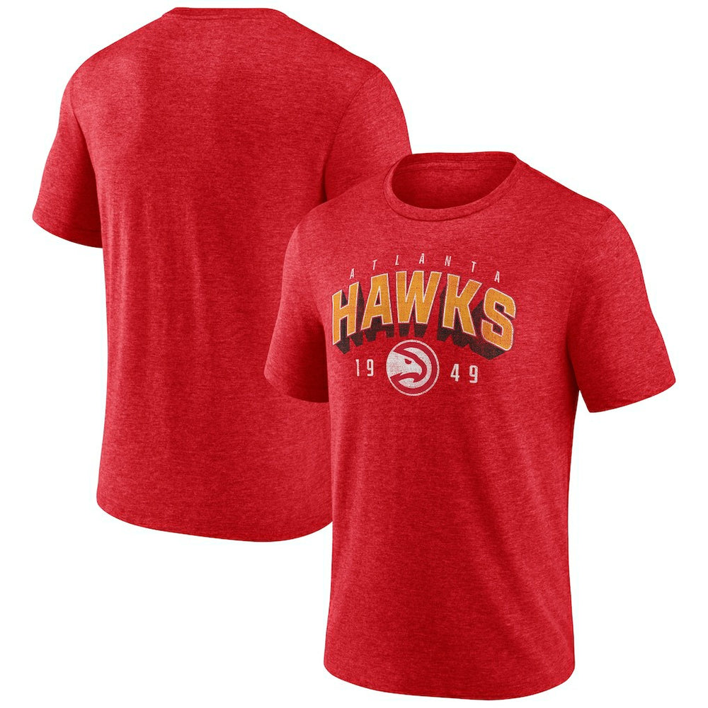 Atlanta Hawks Backboard Tri-Blend T-Shirt Red - NBA