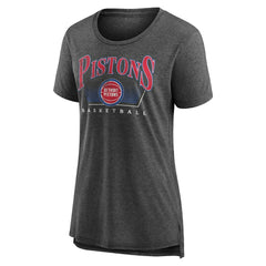 Detroit Pistons Women's Selection Tri-Blend T-Shirt Gray - NBA