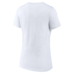 Golden State Warriors Women's Heritage V-Neck T-Shirt White - NBA