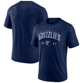 Memphis Grizzlies Backboard Tri-Blend T-Shirt Navy - NBA