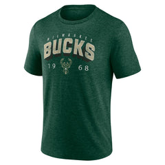 Milwaukee Bucks Backboard Tri-Blend T-Shirt Hunter Green - NBA