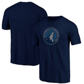 Minnesota Timberwolves Distressed Tri-Blend T-Shirt Navy - NBA