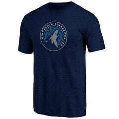 Minnesota Timberwolves Distressed Tri-Blend T-Shirt Navy - NBA