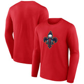 New Orleans Pelicans Alternate Logo Long Sleeve T-Shirt Red - NBA