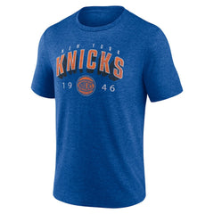 New York Knicks Backboard Tri-Blend T-Shirt Blue - NBA