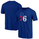 Philadelphia 76ers Distressed Tri-Blend T-Shirt Royal - NBA