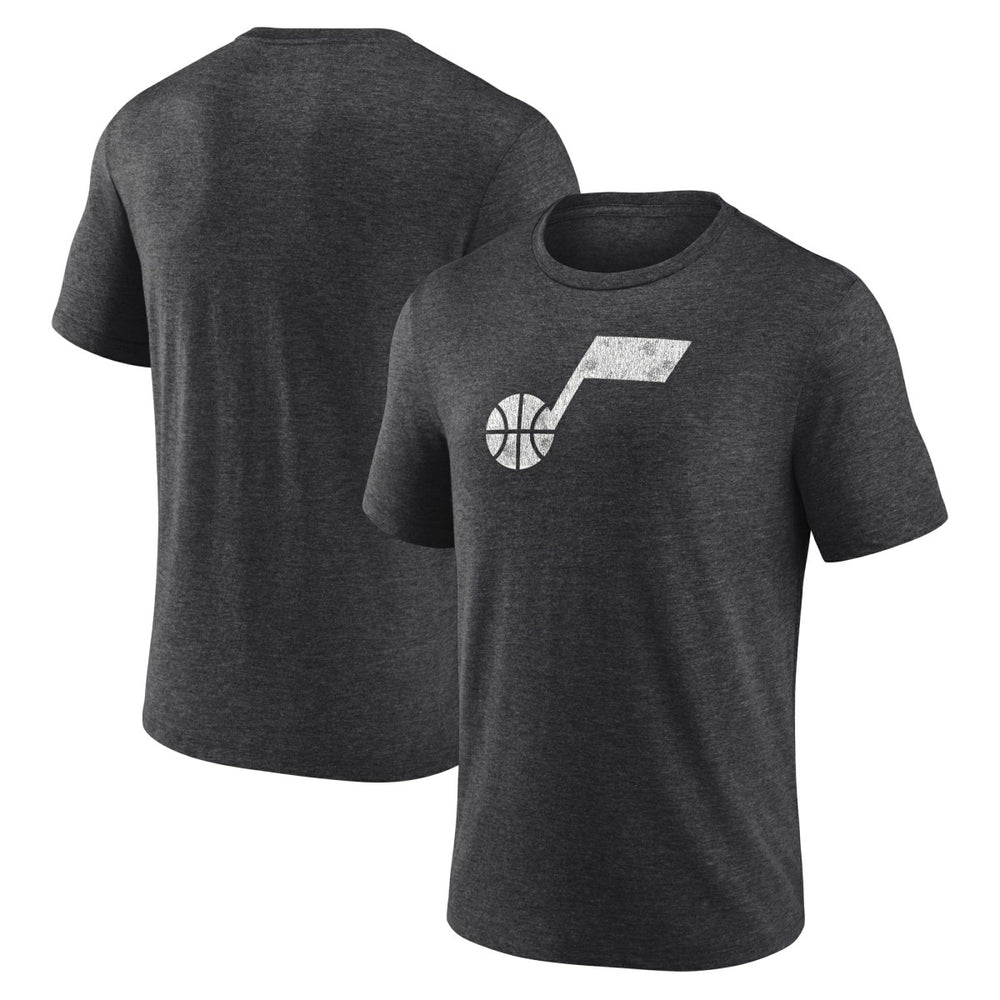 Utah Jazz Distressed Tri-Blend T-Shirt Charcoal - NBA